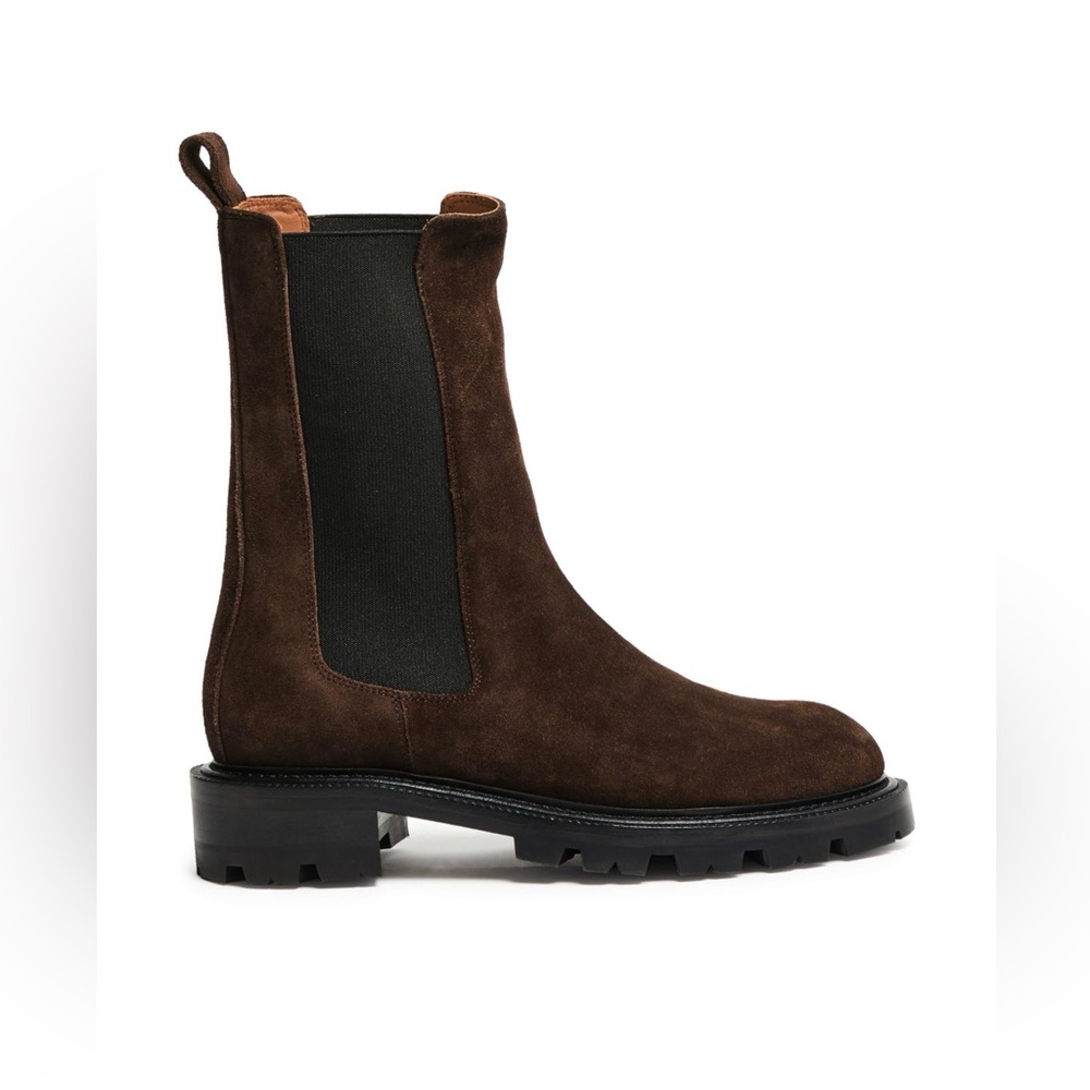Paris Texas, platform suede leather ankle boots